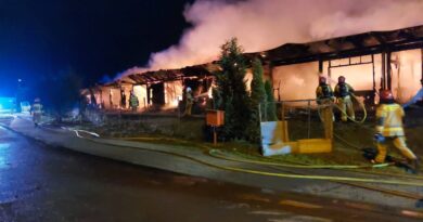 Słupsk: Spłonął dom pracowniczy na plantacji choinek