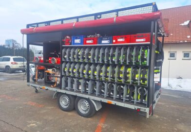 Przyczepa pompowa OSP Twierdza po modernizacji